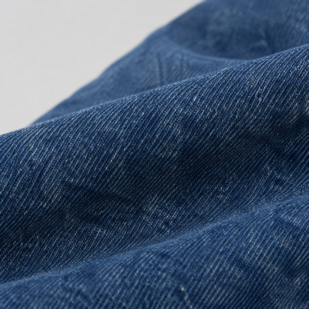 High-Rise Mom Jeans in Mid Blue — wholesale apparel product photo — view 2
