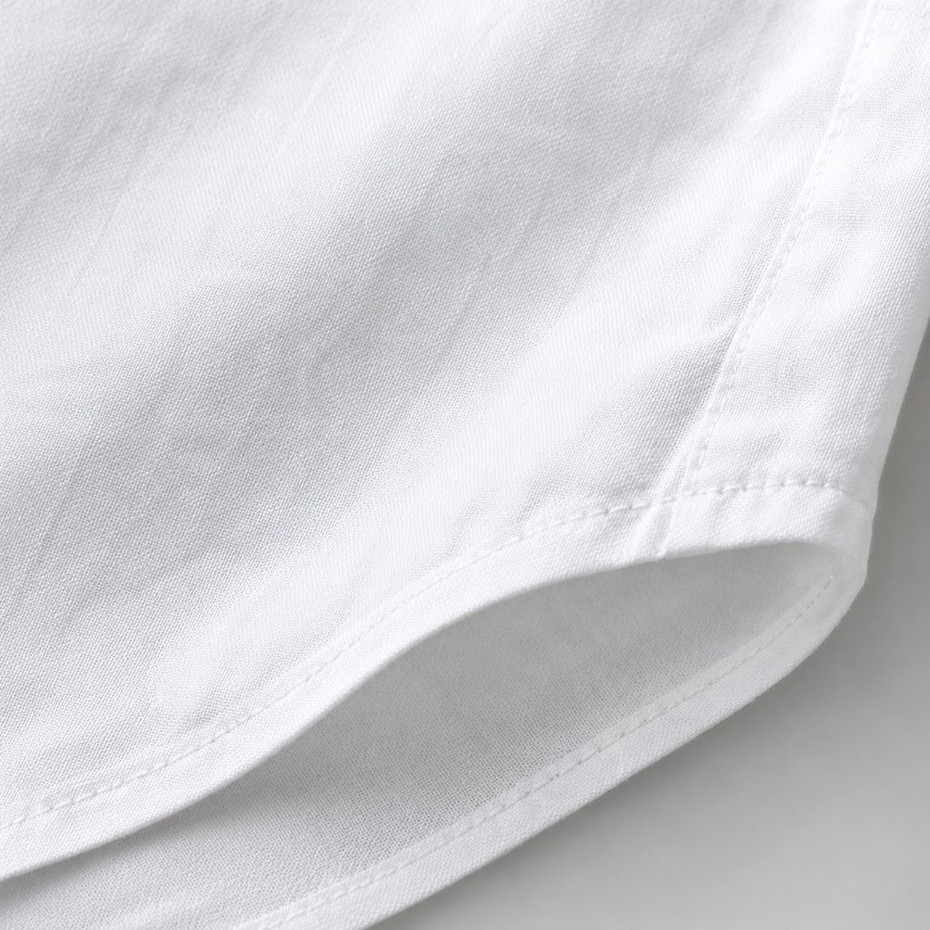 Oversized Poplin Shirt in White — wholesale apparel product photo — view 2