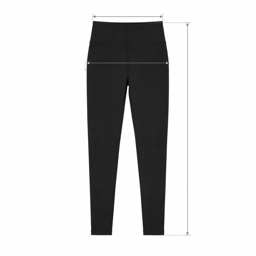 Ponte Leggings in Black — wholesale apparel product photo — view 5